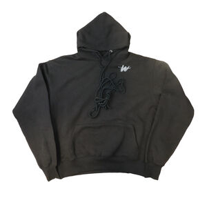 Vintage We11done Embroidered Logo Pullover Hoodie Size L